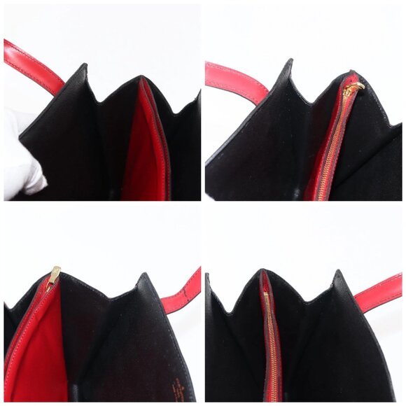 LOUIS VUITTON Epi Bicolor Varenne Hand Bag Black Red - Picture 12 of 14